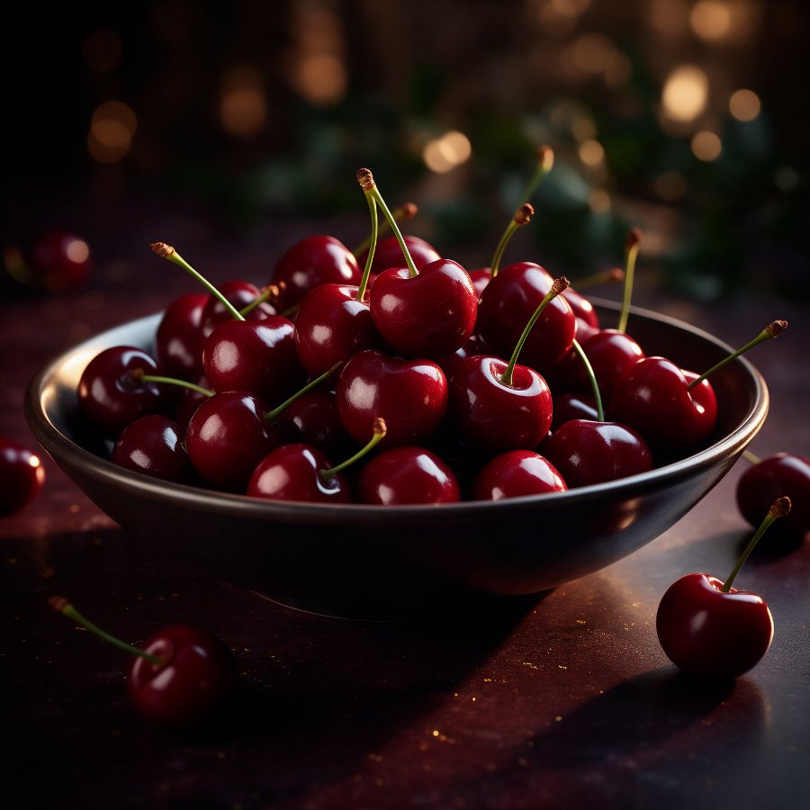 Semangkuk tart ceri